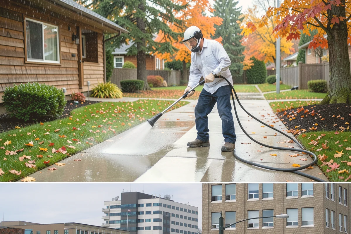 Garage Door Washing in Everett, Snohomish County, WA - Spring is ideal for clearing the heavy cedar and cottonwood pollen that coats doors after a wet Northwest winter.