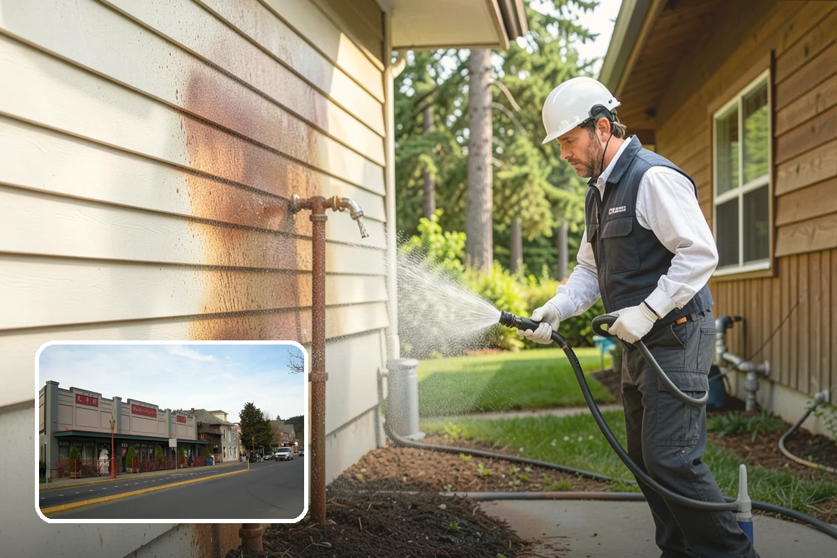 Garage Door Washing in Issaquah, King County, WA - Brightens the most prominent surface on your home's front elevation