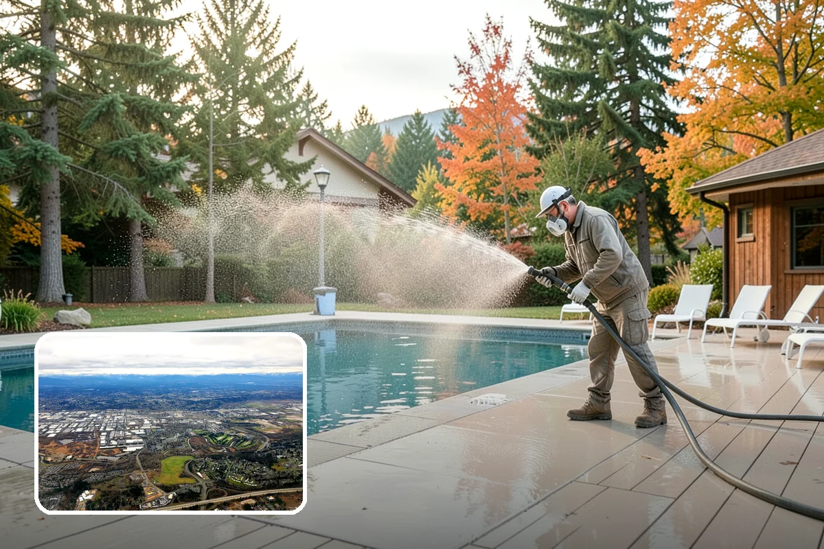 Garage Door Washing in Kent, King County, WA - Brightens the most prominent surface on your home's front elevation