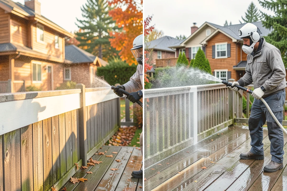 Garage Door Washing in Langley, Island County, WA - Rinse loose dust and cobwebs from panels and track hardware