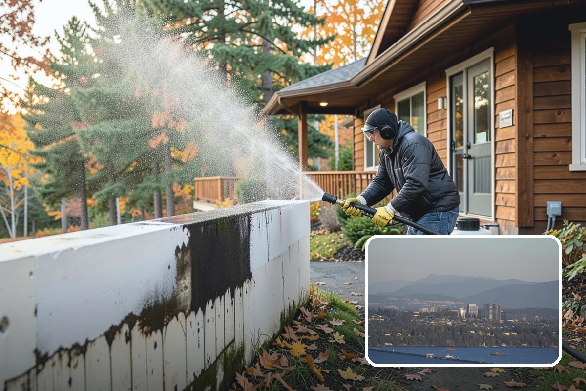 Garage Door Washing in Medina, King County, WA - Brightens the most prominent surface on your home's front elevation