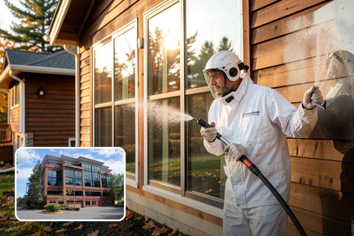 Garage Door Washing in Mountlake Terrace, Snohomish County, WA - Brightens the most prominent surface on your home's front elevation