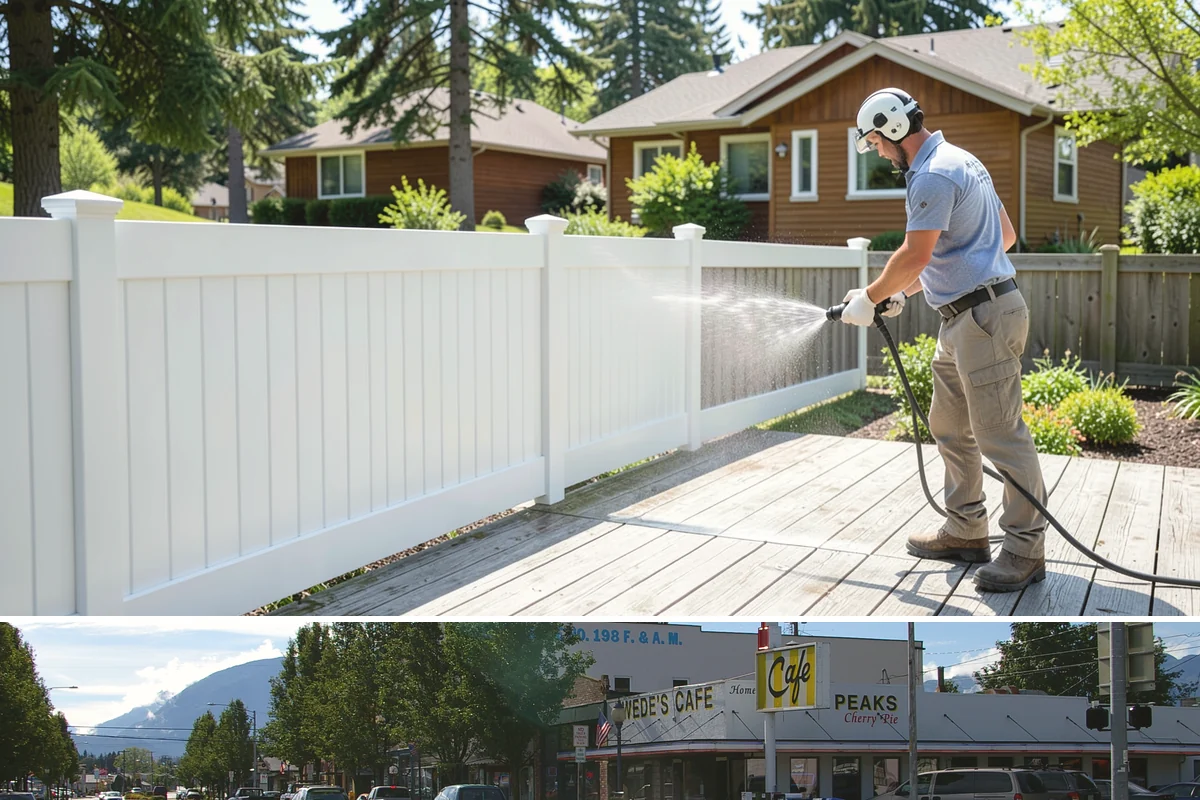 Garage Door Washing in North Bend, King County, WA - Spring is ideal for clearing the heavy cedar and cottonwood pollen that coats doors after a wet Northwest winter.
