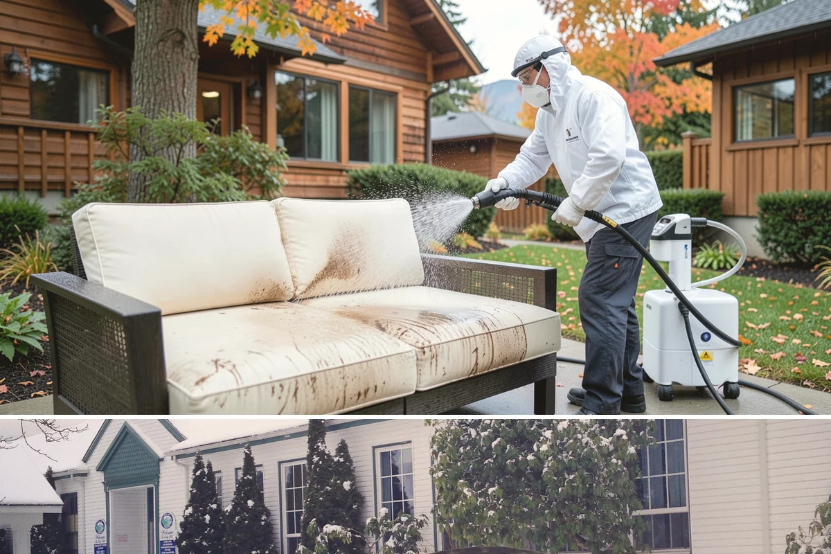 Garage Door Washing in Pacific, King County, WA - Spring is ideal for clearing the heavy cedar and cottonwood pollen that coats doors after a wet Northwest winter.