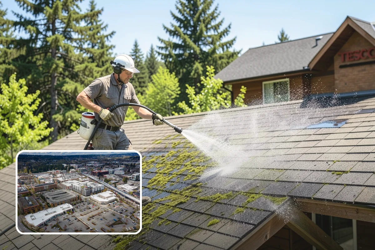 Garage Door Washing in Redmond, King County, WA - Brightens the most prominent surface on your home's front elevation