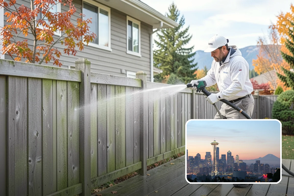 Garage Door Washing in Seattle, King County, WA - Brightens the most prominent surface on your home's front elevation