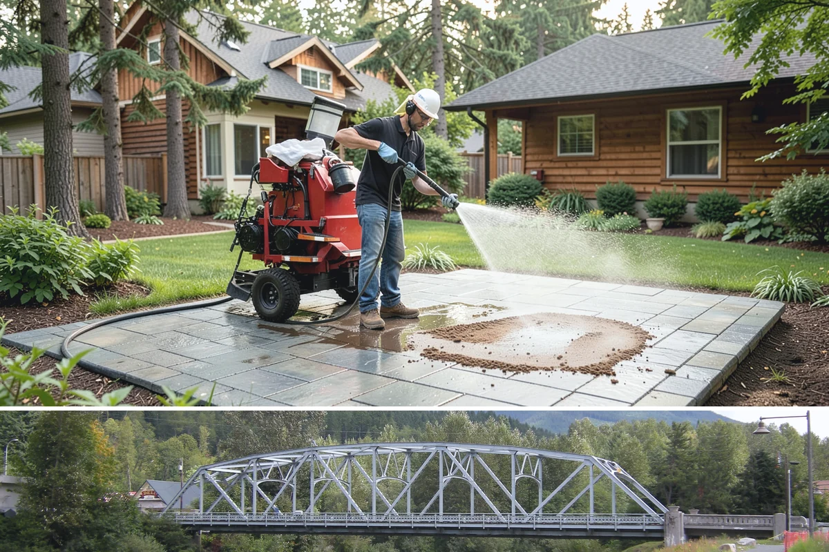 Garage Door Washing in Skykomish, King County, WA - Spring is ideal for clearing the heavy cedar and cottonwood pollen that coats doors after a wet Northwest winter.