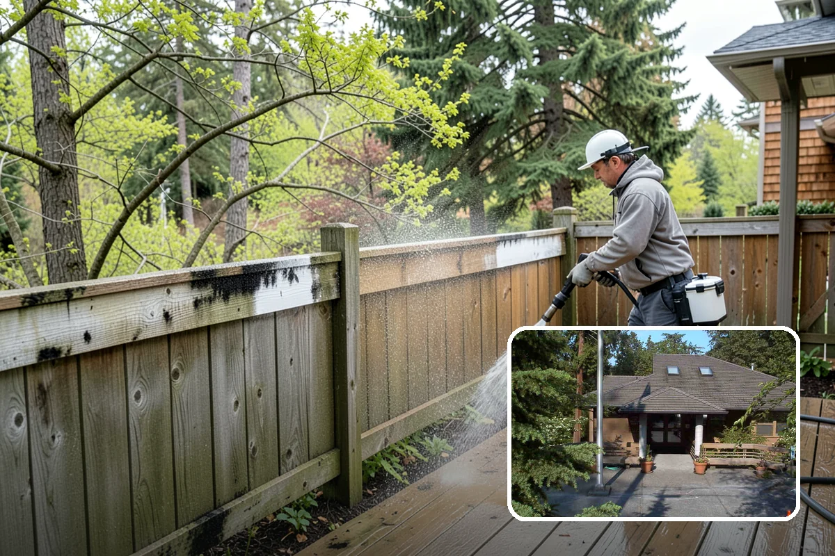 Garage Door Washing in Yarrow Point, King County, WA - Brightens the most prominent surface on your home's front elevation