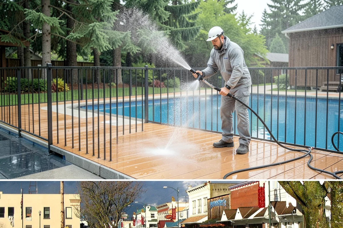Garage Floor Cleaning in Arlington, Snohomish County, WA - Because a garage floor is sheltered, this service works year-round, though winter is popular when homeowners prep for coating...