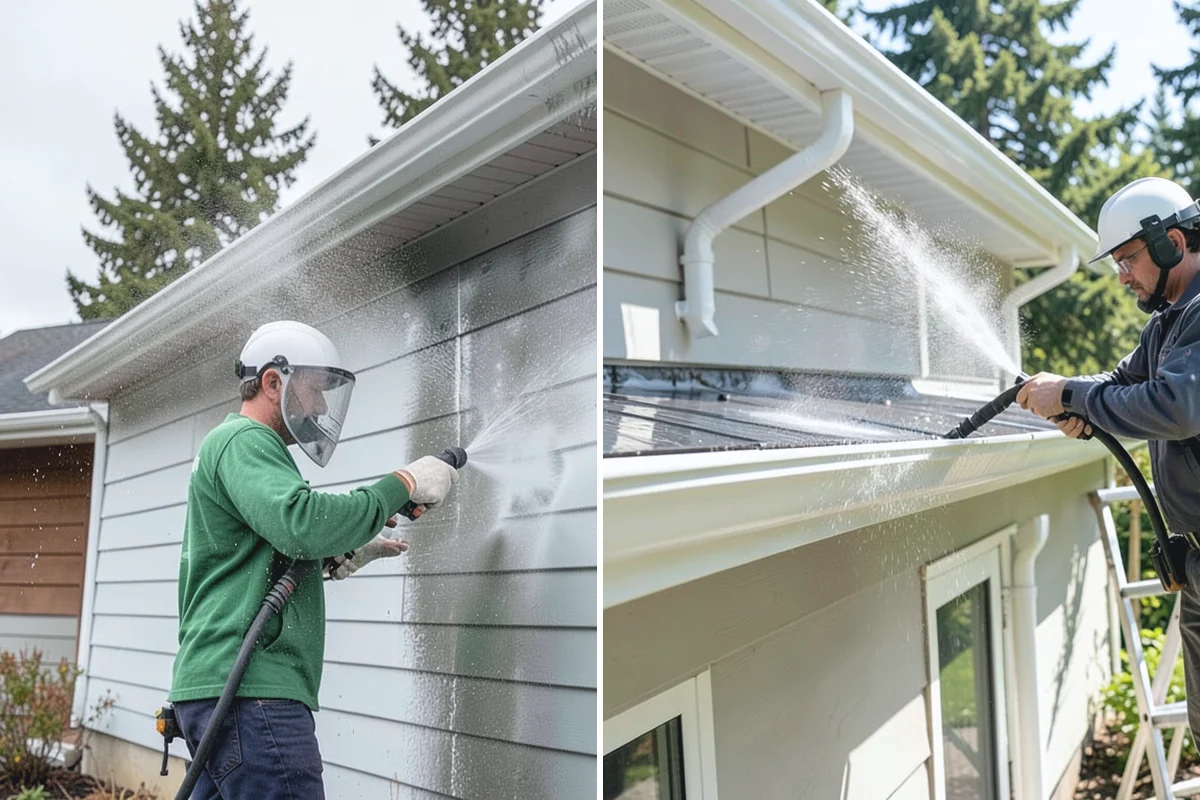 Garage Floor Cleaning in Auburn, King County, WA - Clear the floor and mask off walls and storage areas