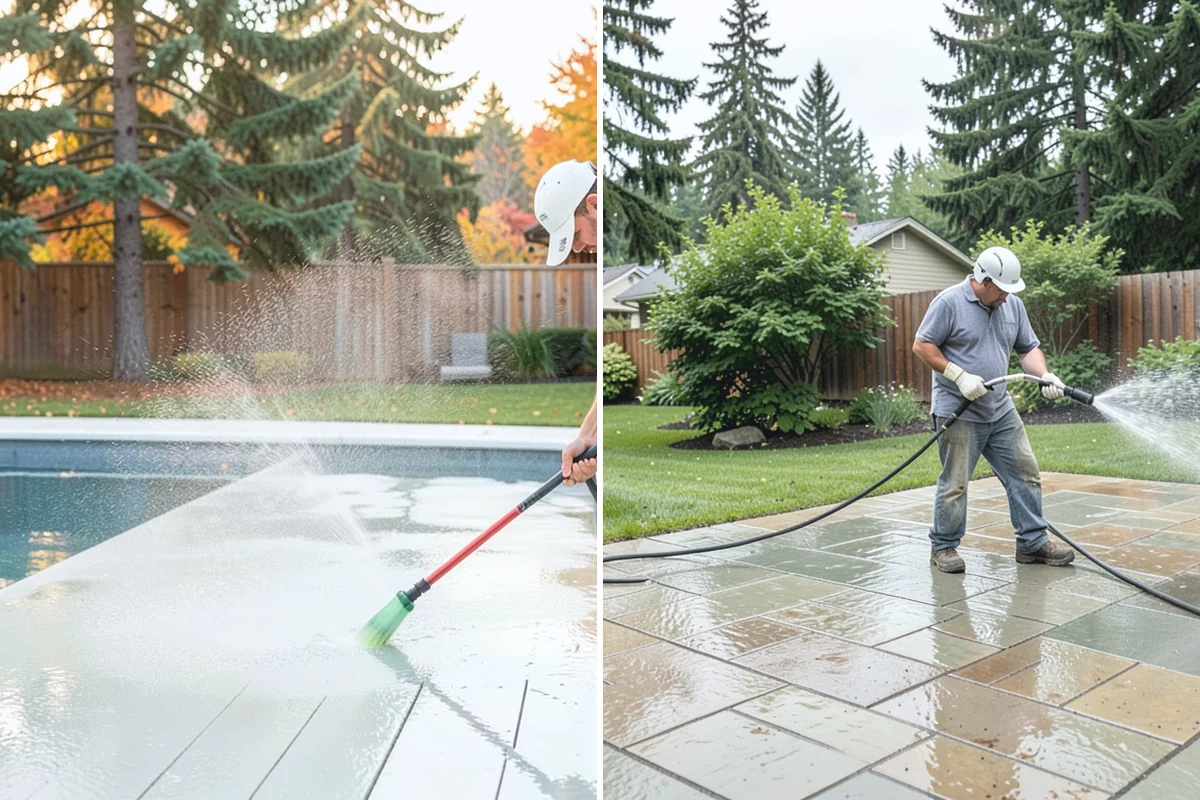 Garage Floor Cleaning in Beaux Arts Village, King County, WA - Clear the floor and mask off walls and storage areas