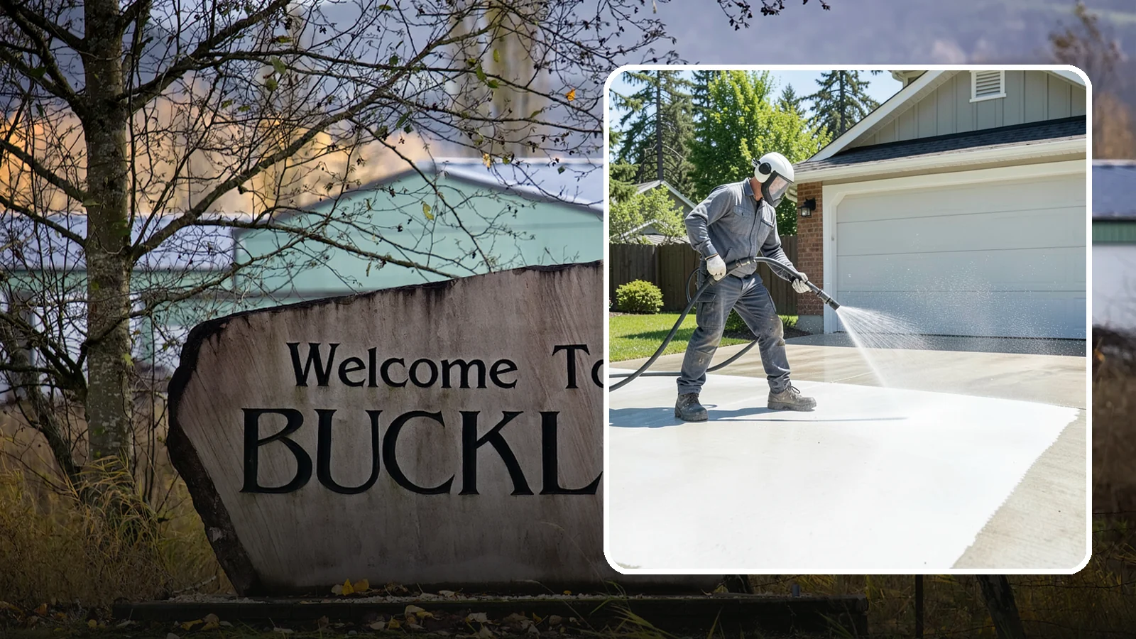 Garage Floor Cleaning in Buckley, Pierce County, WA - Deep-clean oil-soaked, dusty garage floors to a bright, safer surface ready for parking or coating.