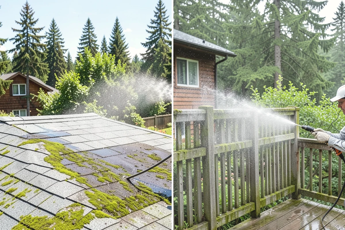 Garage Floor Cleaning in Burien, King County, WA - Clear the floor and mask off walls and storage areas
