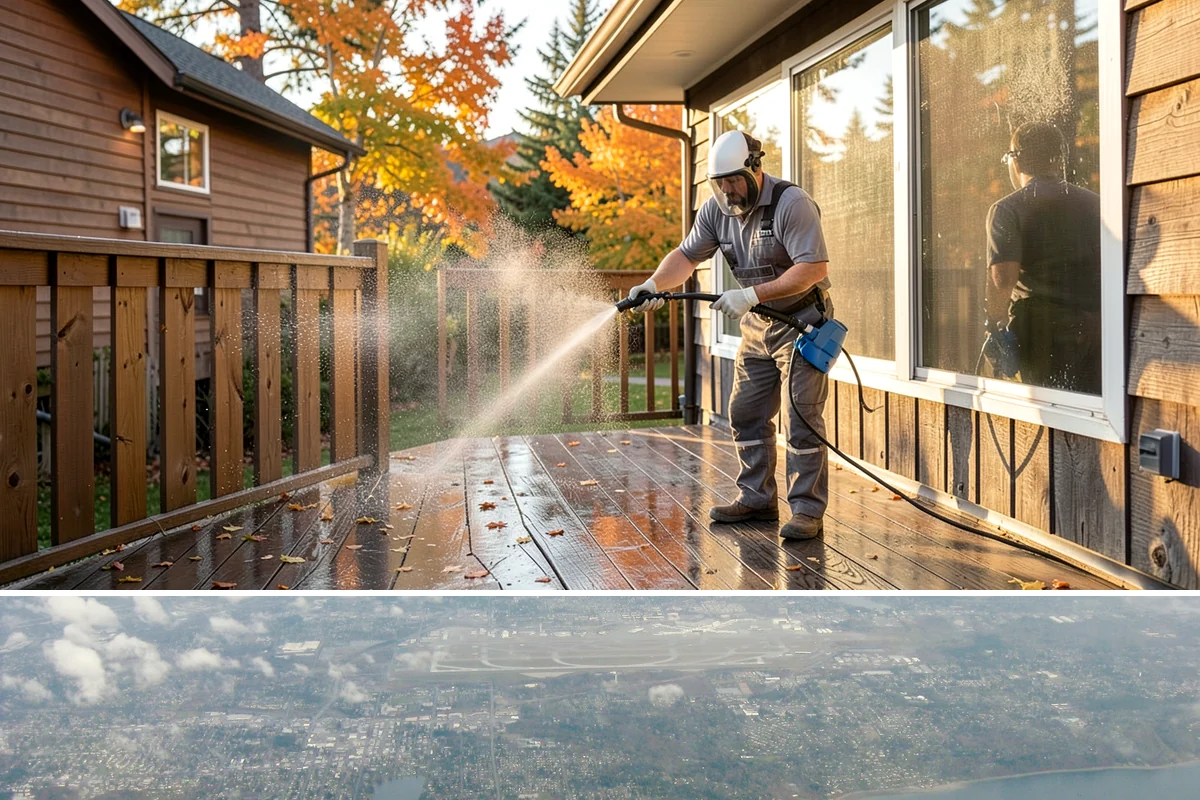 Garage Floor Cleaning in Burien, King County, WA - Because a garage floor is sheltered, this service works year-round, though winter is popular when homeowners prep for coating...
