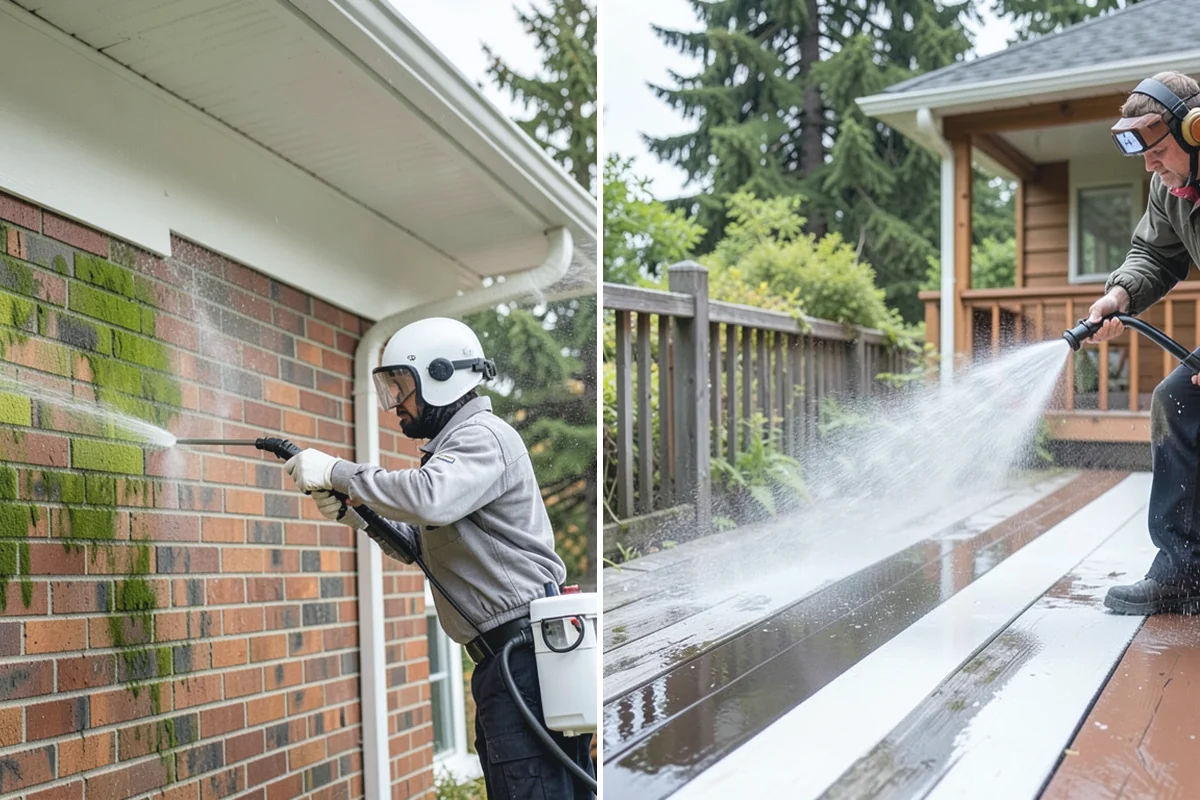 Garage Floor Cleaning in Darrington, Snohomish County, WA - Clear the floor and mask off walls and storage areas