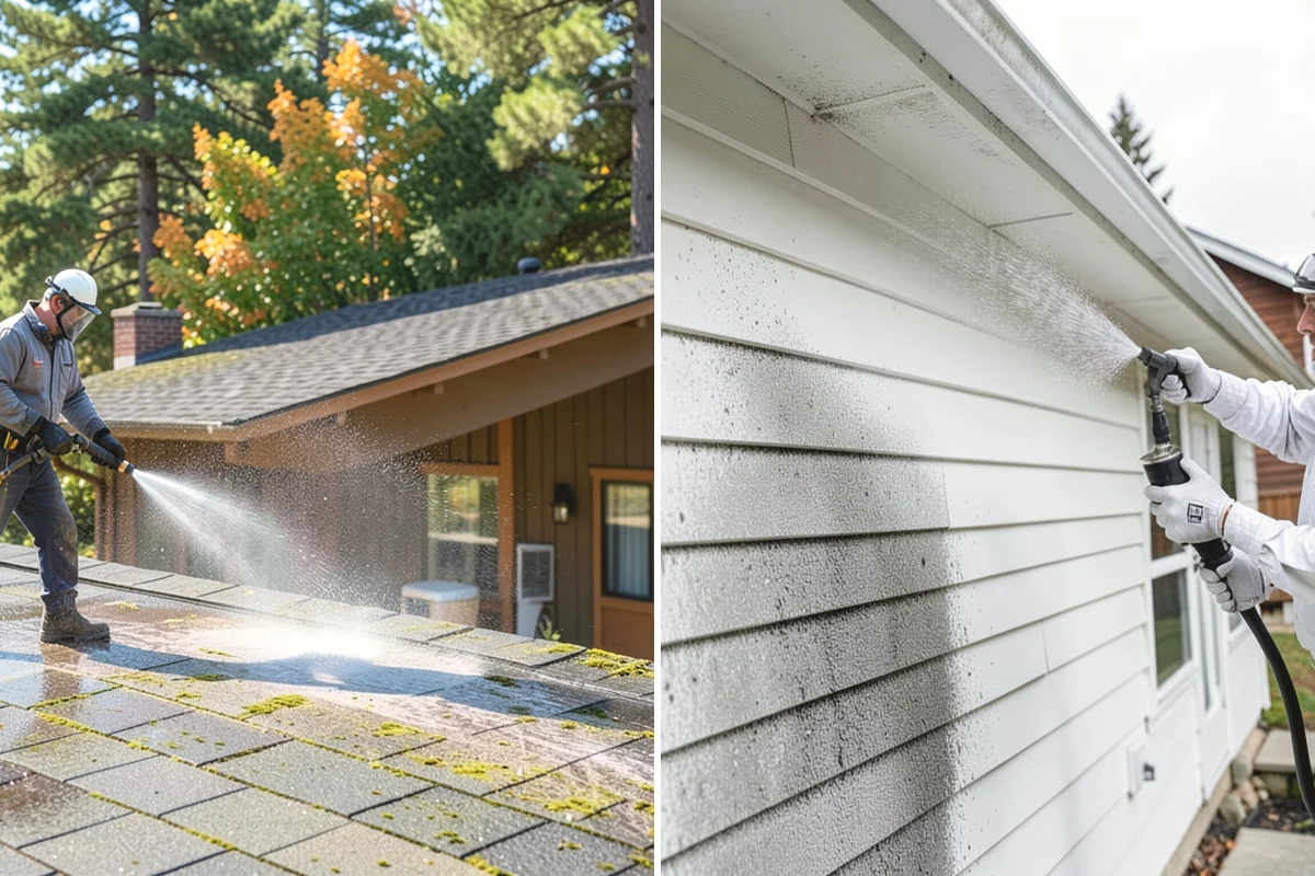Garage Floor Cleaning in Duvall, King County, WA - Clear the floor and mask off walls and storage areas