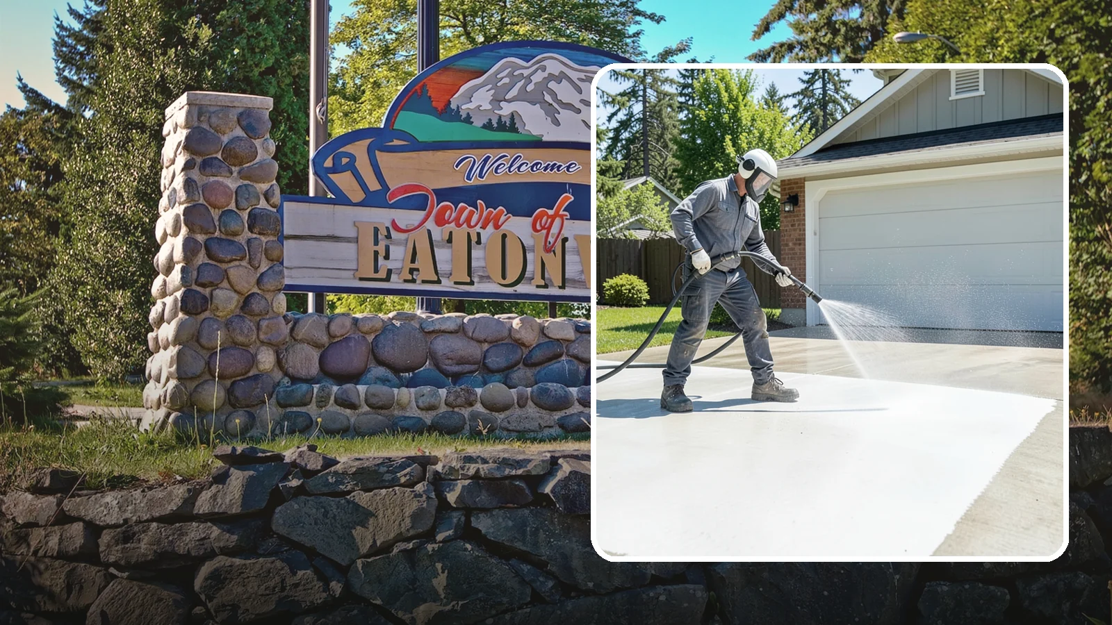 Garage Floor Cleaning in Eatonville, Pierce County, WA - Deep-clean oil-soaked, dusty garage floors to a bright, safer surface ready for parking or coating.