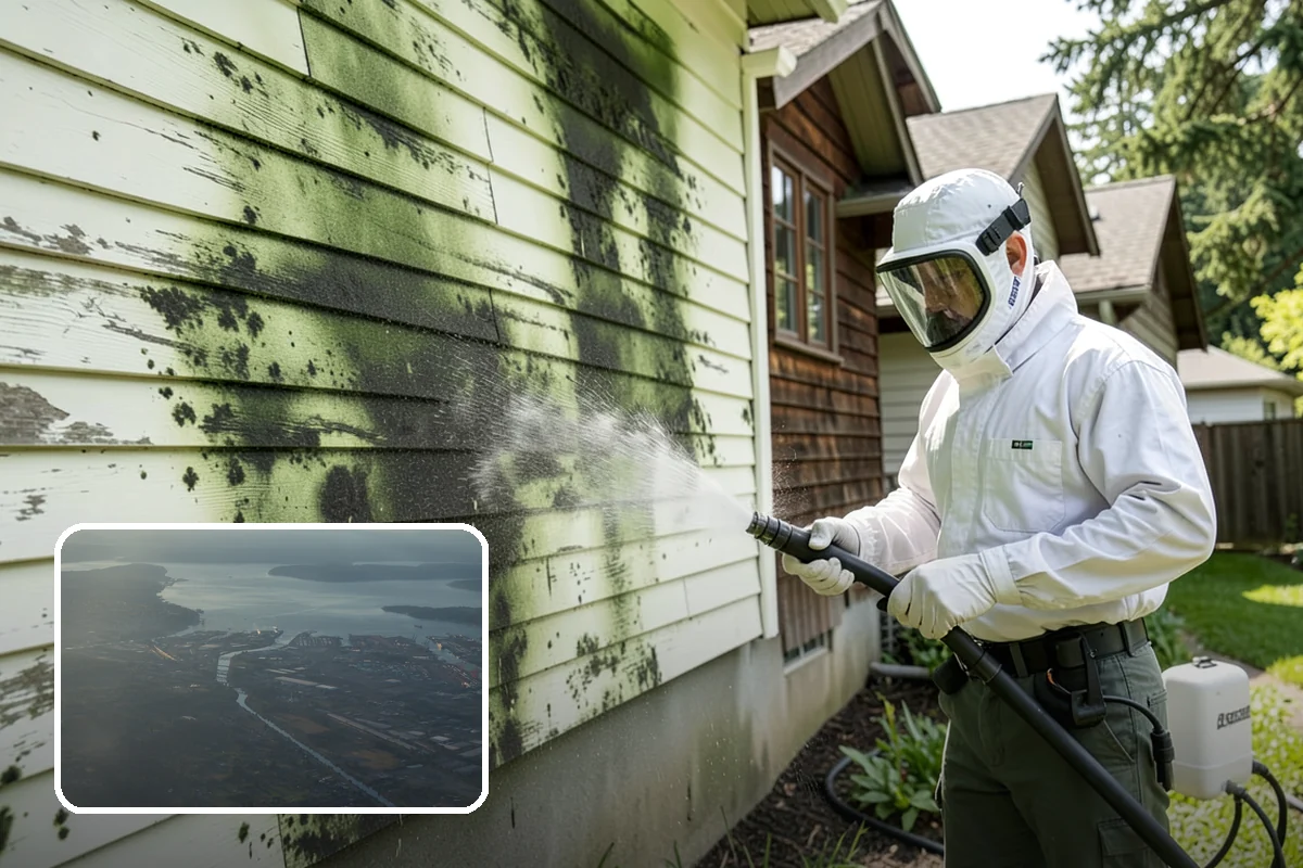 Garage Floor Cleaning in Fife, Pierce County, WA - Cuts through years of oil, brake dust, and tracked-in road salt