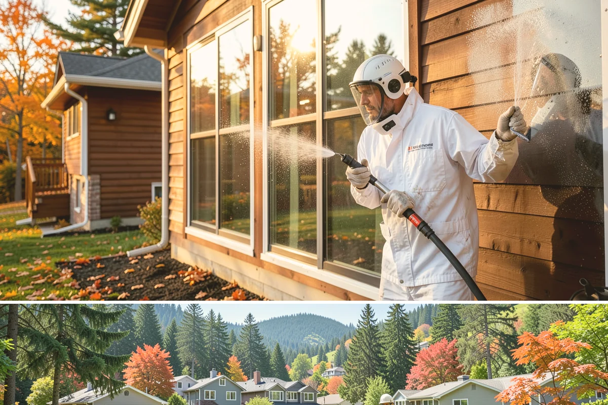 Garage Floor Cleaning in Fircrest, Pierce County, WA - Because a garage floor is sheltered, this service works year-round, though winter is popular when homeowners prep for coating...