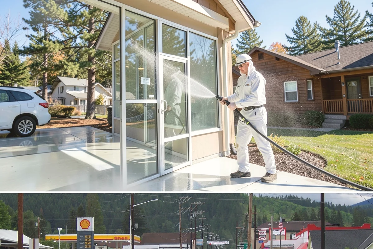 Garage Floor Cleaning in Granite Falls, Snohomish County, WA - Because a garage floor is sheltered, this service works year-round, though winter is popular when homeowners prep for coating...