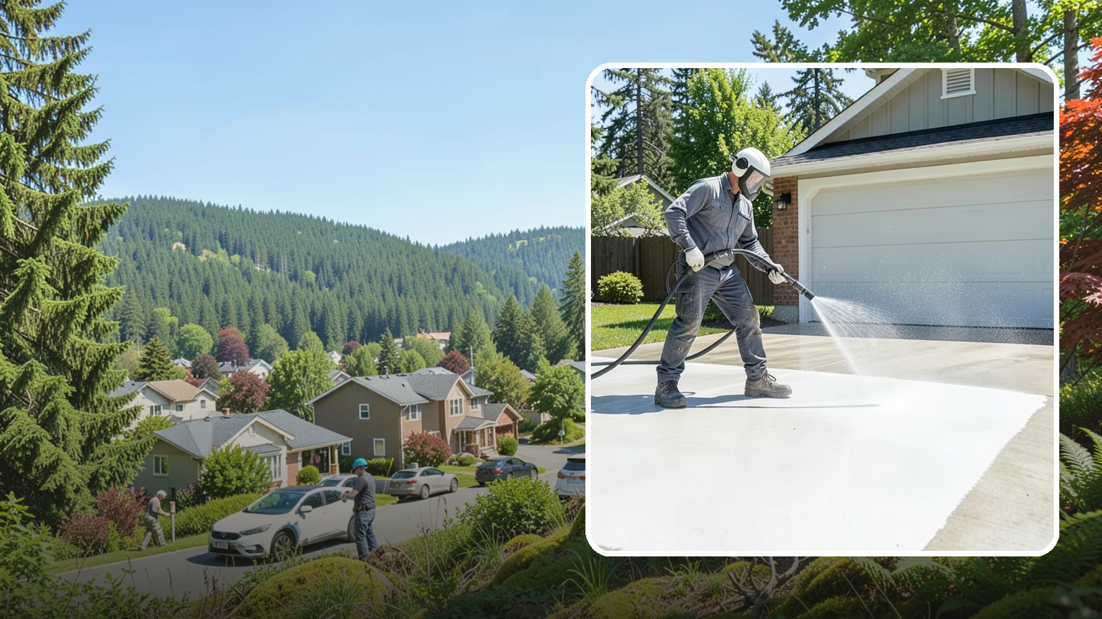Garage Floor Cleaning in Index, Snohomish County, WA - Deep-clean oil-soaked, dusty garage floors to a bright, safer surface ready for parking or coating.