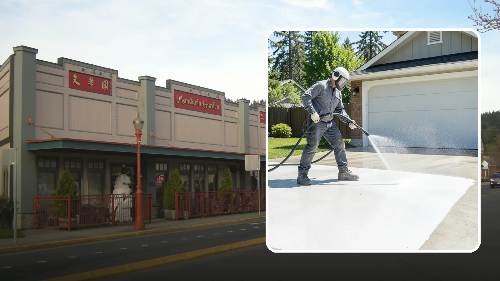 Garage Floor Cleaning in Issaquah, King County, WA - Deep-clean oil-soaked, dusty garage floors to a bright, safer surface ready for parking or coating.