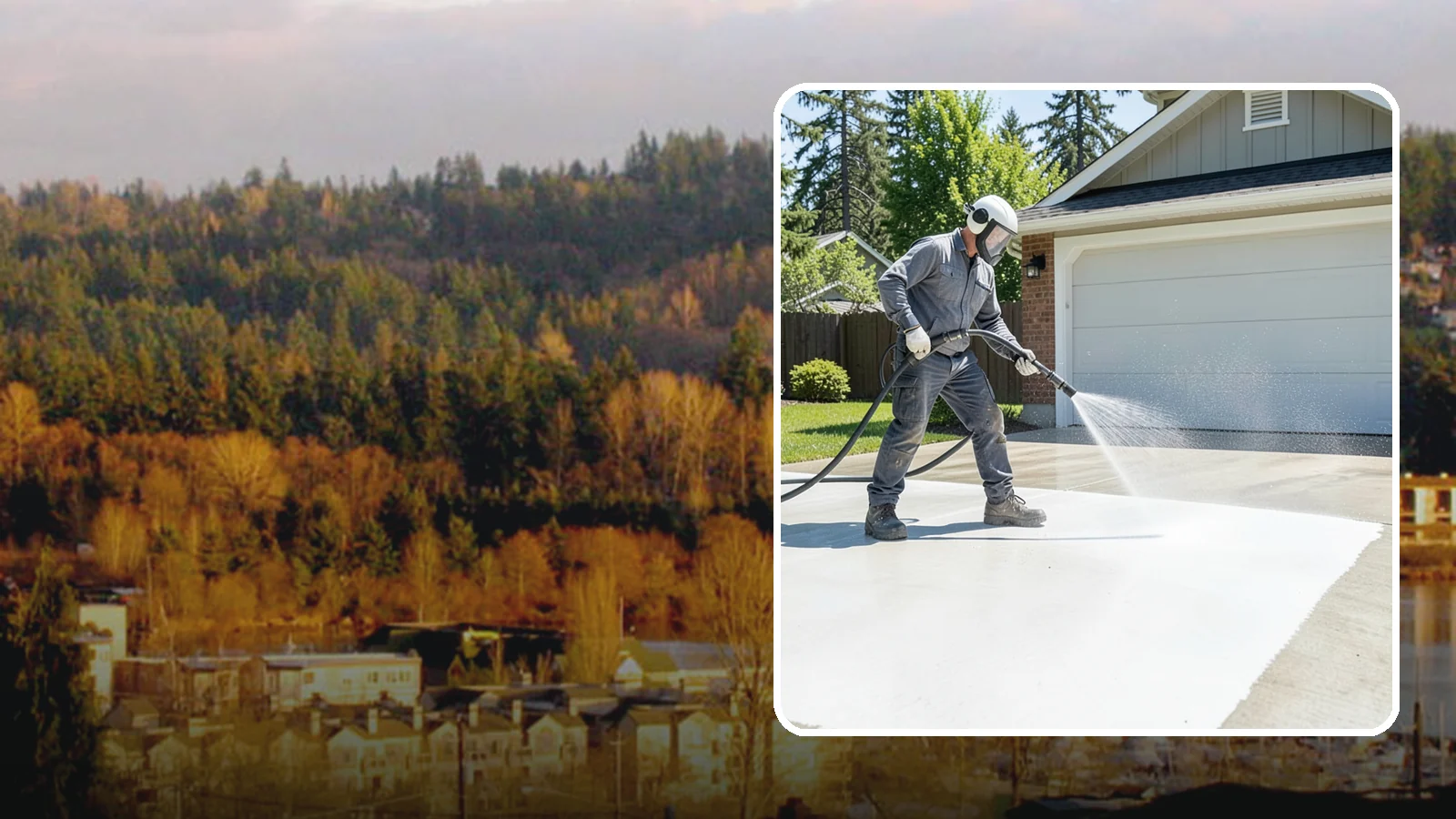 Garage Floor Cleaning in Kenmore, King County, WA - Deep-clean oil-soaked, dusty garage floors to a bright, safer surface ready for parking or coating.