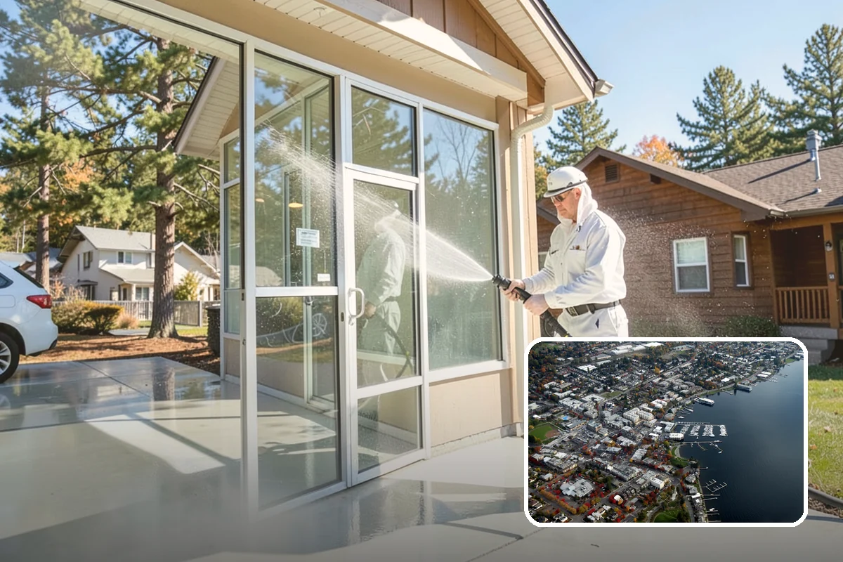 Garage Floor Cleaning in Kirkland, King County, WA - Cuts through years of oil, brake dust, and tracked-in road salt