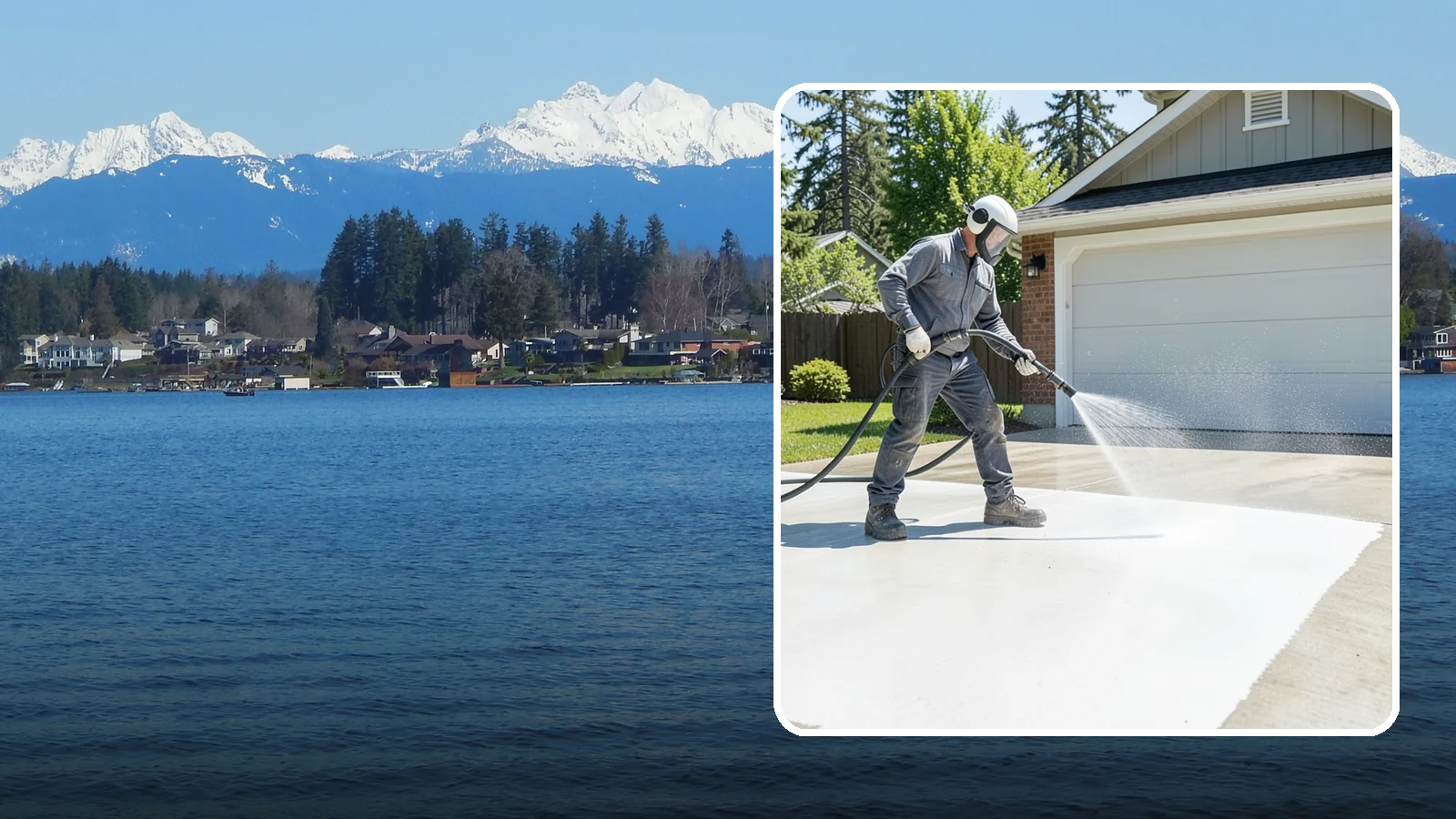 Garage Floor Cleaning in Lake Stevens, Snohomish County, WA - Deep-clean oil-soaked, dusty garage floors to a bright, safer surface ready for parking or coating.
