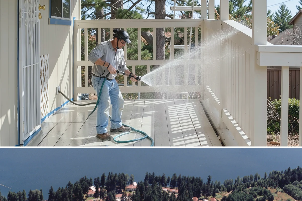 Garage Floor Cleaning in Lakewood, Pierce County, WA - Because a garage floor is sheltered, this service works year-round, though winter is popular when homeowners prep for coating...