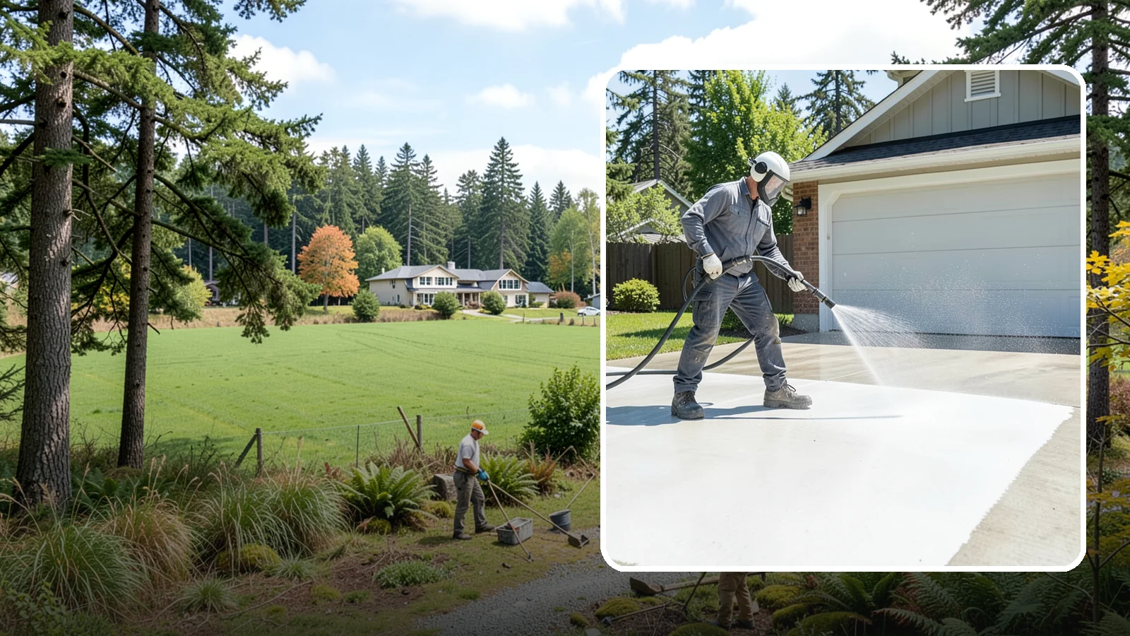 Garage Floor Cleaning in Lyman, Skagit County, WA - Deep-clean oil-soaked, dusty garage floors to a bright, safer surface ready for parking or coating.
