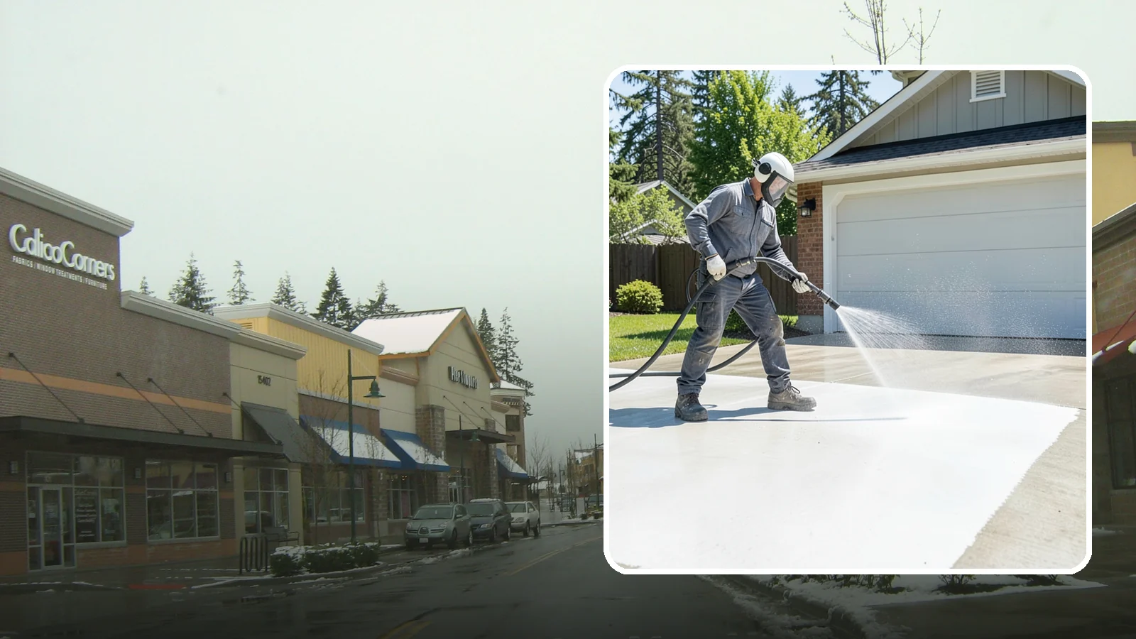 Garage Floor Cleaning in Mill Creek, Snohomish County, WA - Deep-clean oil-soaked, dusty garage floors to a bright, safer surface ready for parking or coating.