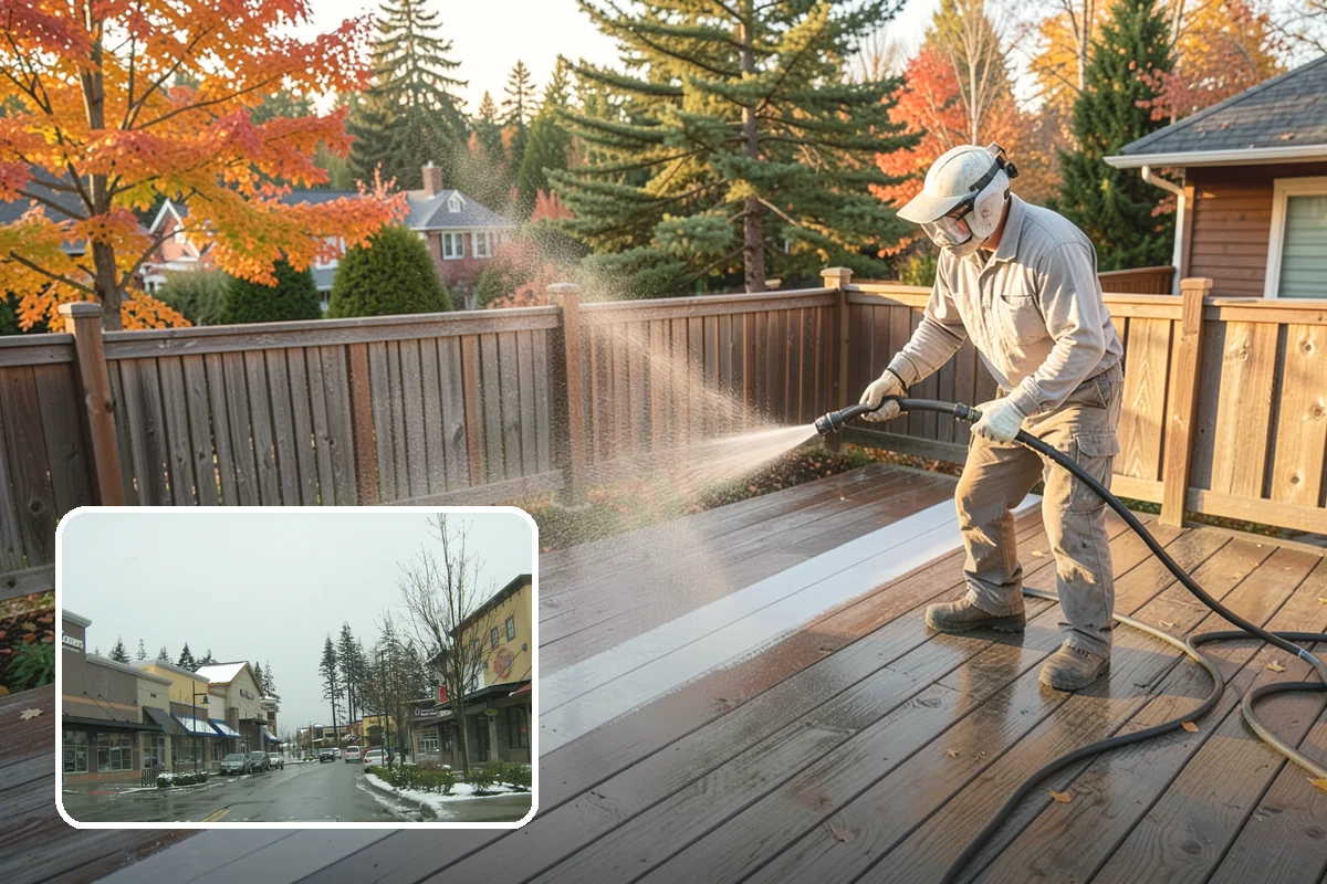 Garage Floor Cleaning in Mill Creek, Snohomish County, WA - Cuts through years of oil, brake dust, and tracked-in road salt