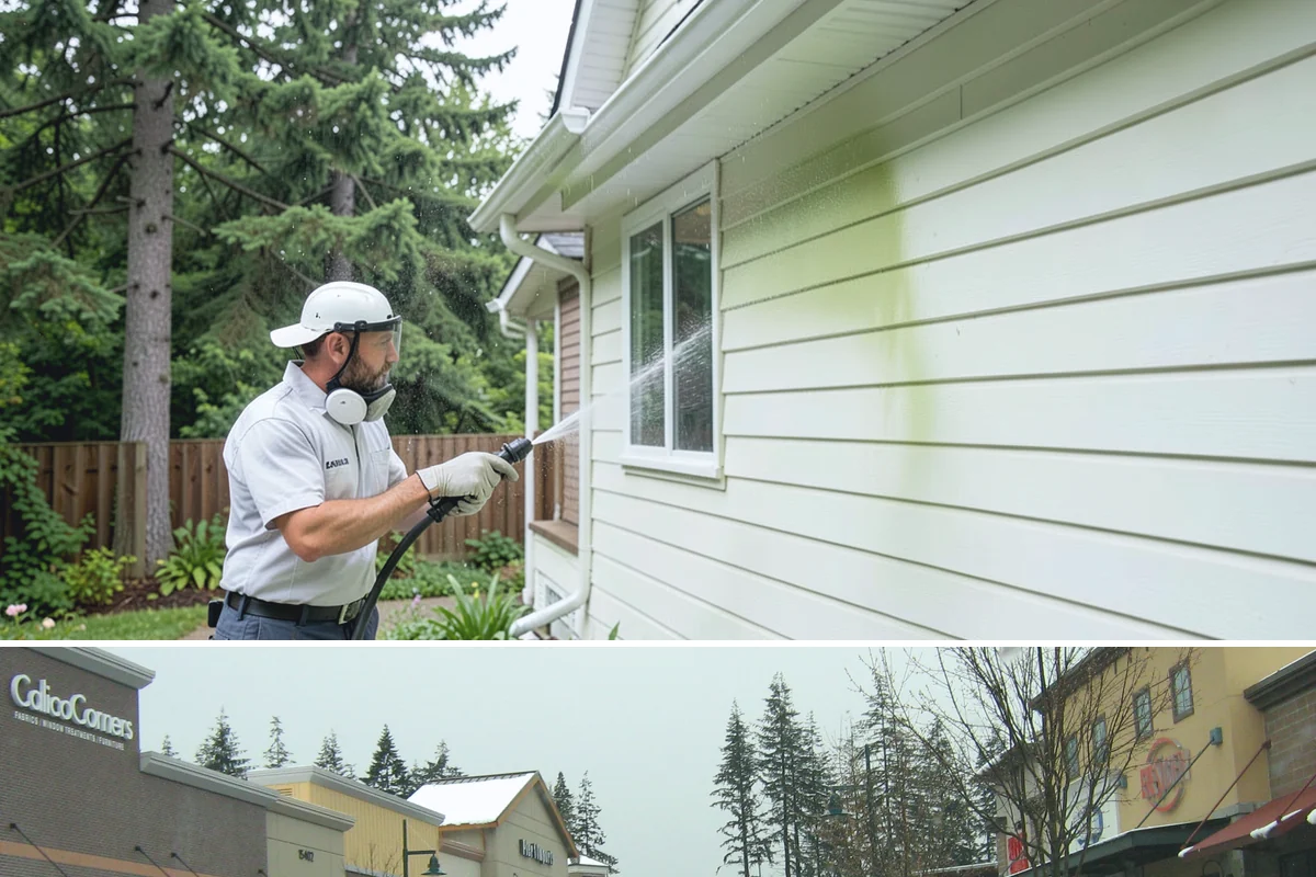 Garage Floor Cleaning in Mill Creek, Snohomish County, WA - Because a garage floor is sheltered, this service works year-round, though winter is popular when homeowners prep for coating...