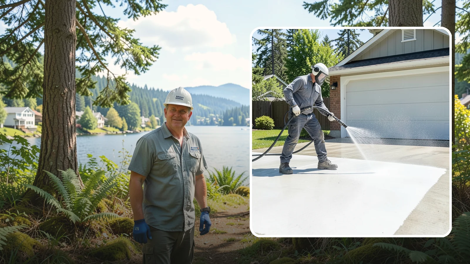 Garage Floor Cleaning in Milton, King County, WA - Deep-clean oil-soaked, dusty garage floors to a bright, safer surface ready for parking or coating.