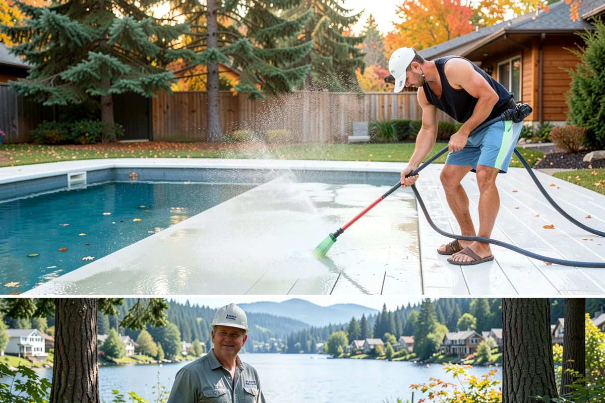Garage Floor Cleaning in Milton, King County, WA - Because a garage floor is sheltered, this service works year-round, though winter is popular when homeowners prep for coating...
