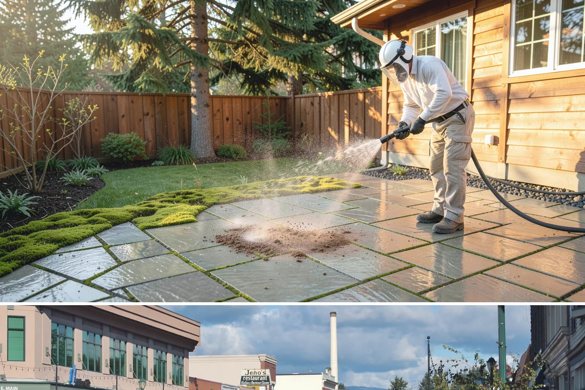 Garage Floor Cleaning in Monroe, Snohomish County, WA - Because a garage floor is sheltered, this service works year-round, though winter is popular when homeowners prep for coating...