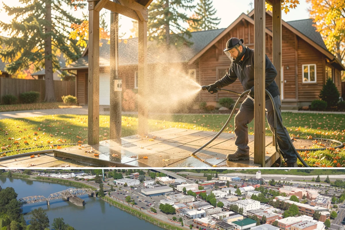 Garage Floor Cleaning in Mount Vernon, Skagit County, WA - Because a garage floor is sheltered, this service works year-round, though winter is popular when homeowners prep for coating...