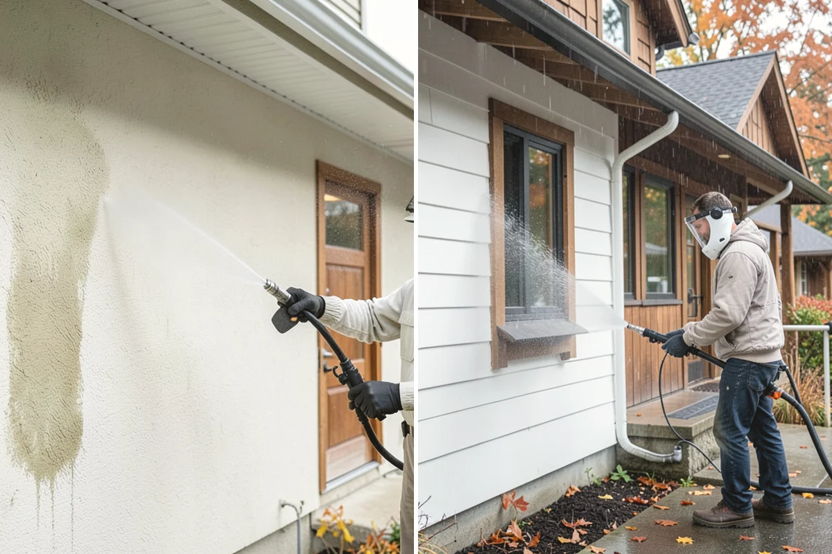 Garage Floor Cleaning in Mountlake Terrace, Snohomish County, WA - Clear the floor and mask off walls and storage areas