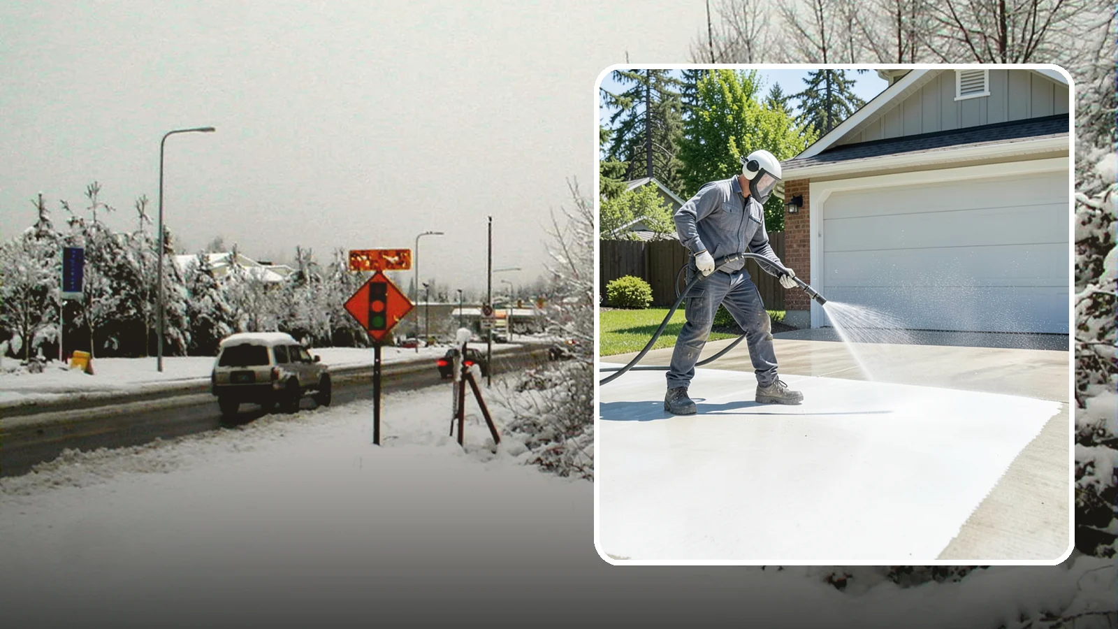 Garage Floor Cleaning in Newcastle, King County, WA - Deep-clean oil-soaked, dusty garage floors to a bright, safer surface ready for parking or coating.