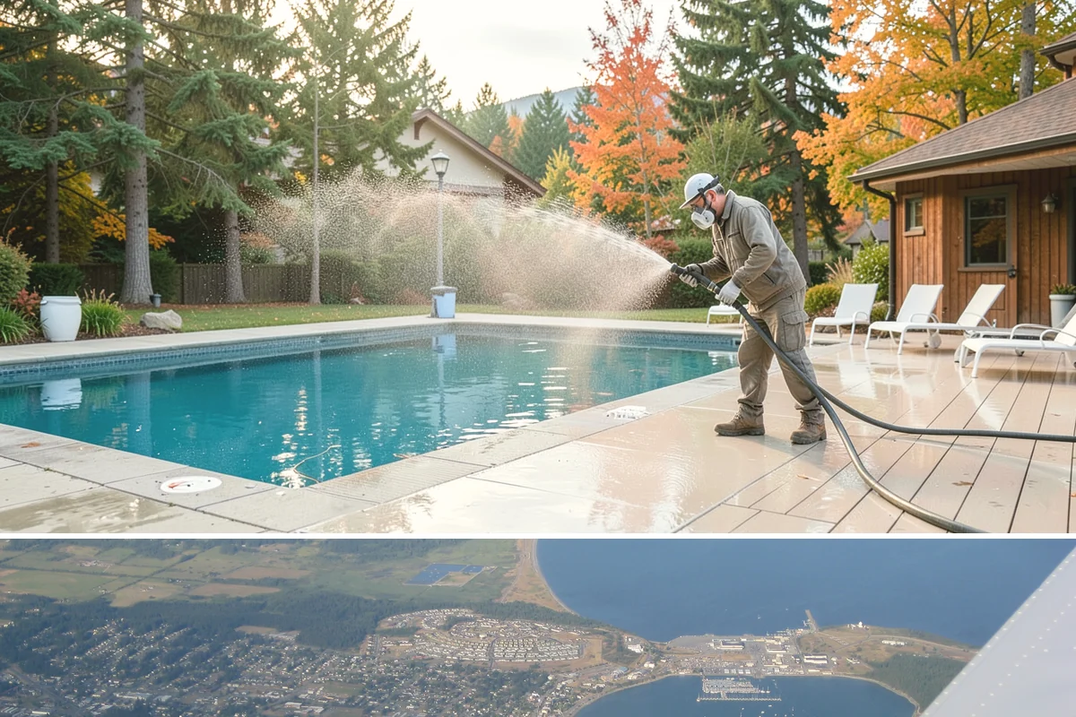 Garage Floor Cleaning in Oak Harbor, Island County, WA - Because a garage floor is sheltered, this service works year-round, though winter is popular when homeowners prep for coating...