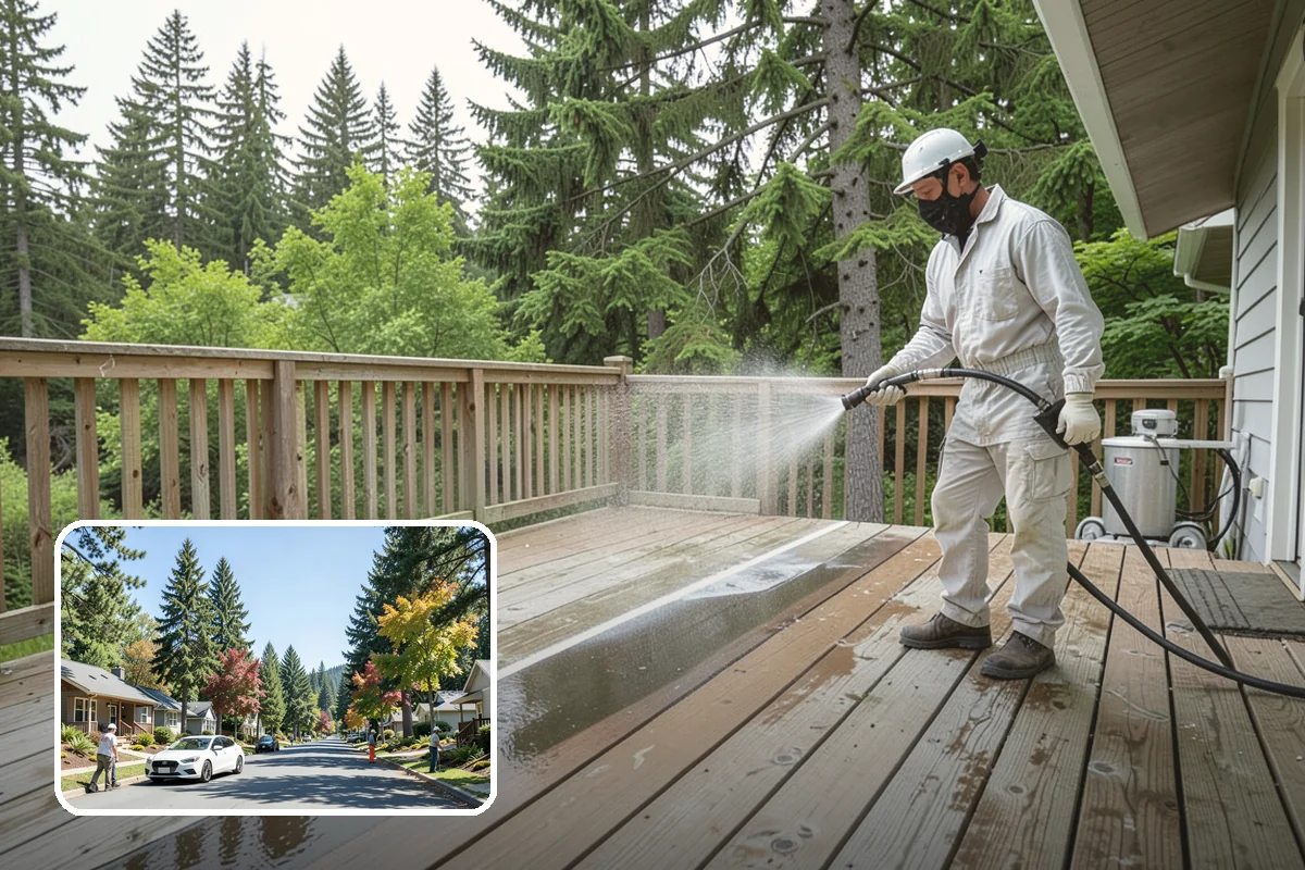 Garage Floor Cleaning in Orting, Pierce County, WA - Cuts through years of oil, brake dust, and tracked-in road salt