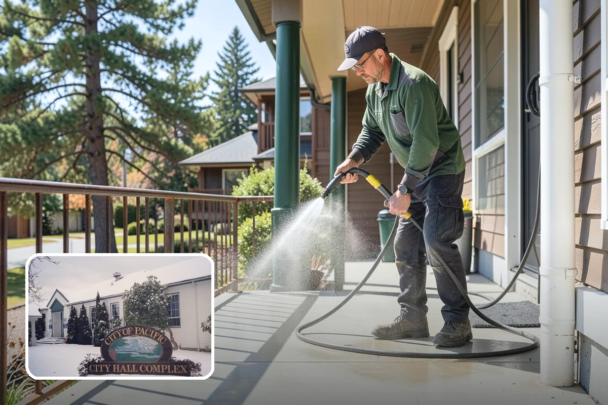 Garage Floor Cleaning in Pacific, King County, WA - Cuts through years of oil, brake dust, and tracked-in road salt