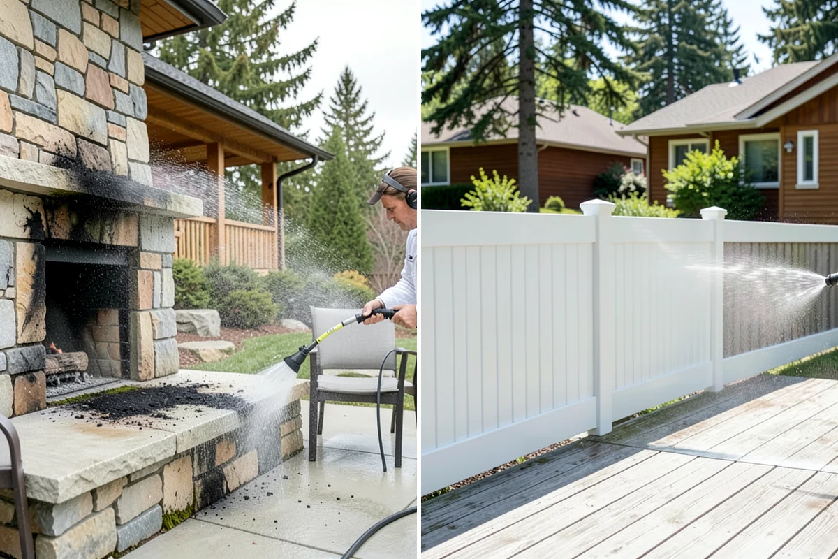 Garage Floor Cleaning in Pacific, King County, WA - Clear the floor and mask off walls and storage areas