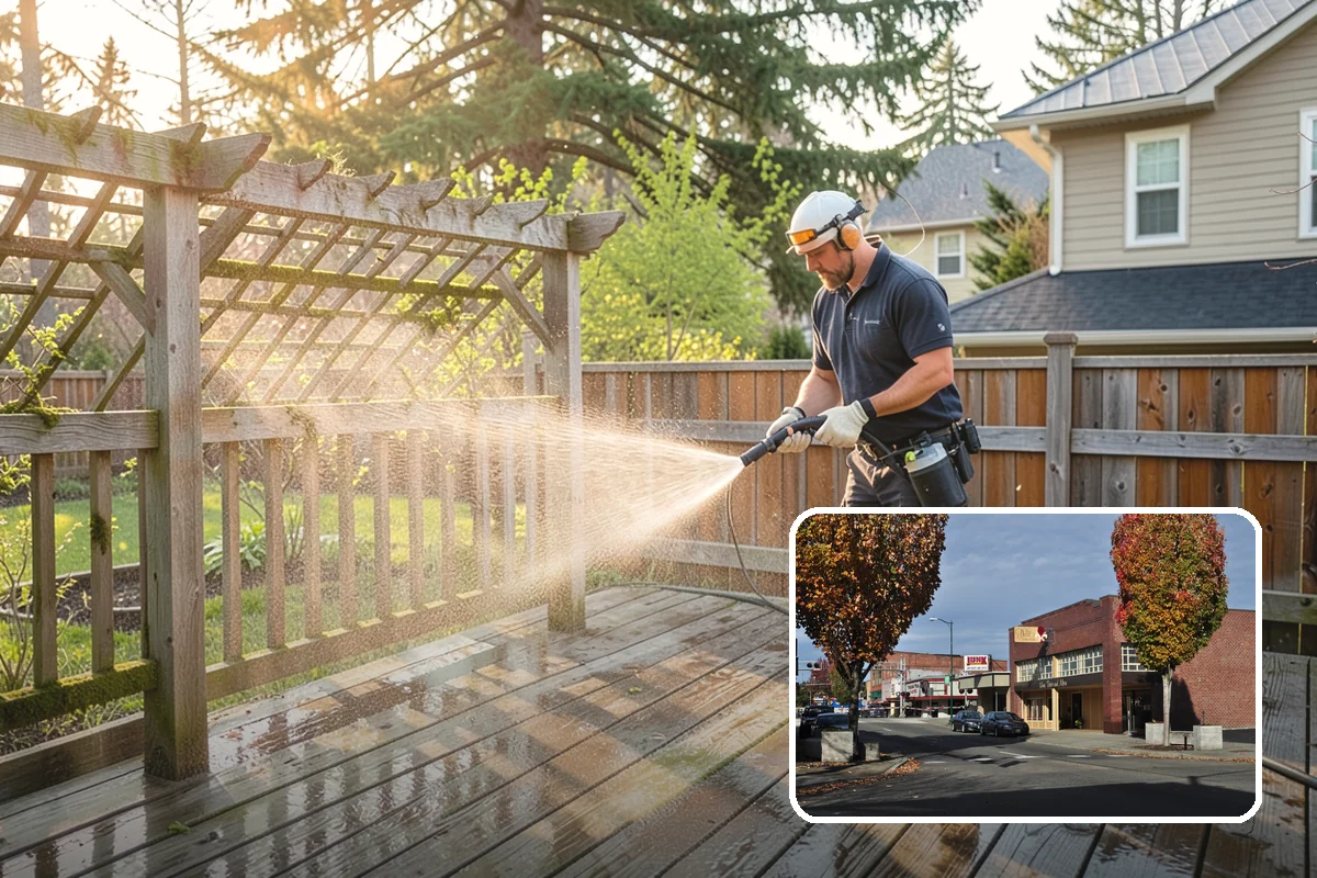Garage Floor Cleaning in Puyallup, Pierce County, WA - Cuts through years of oil, brake dust, and tracked-in road salt