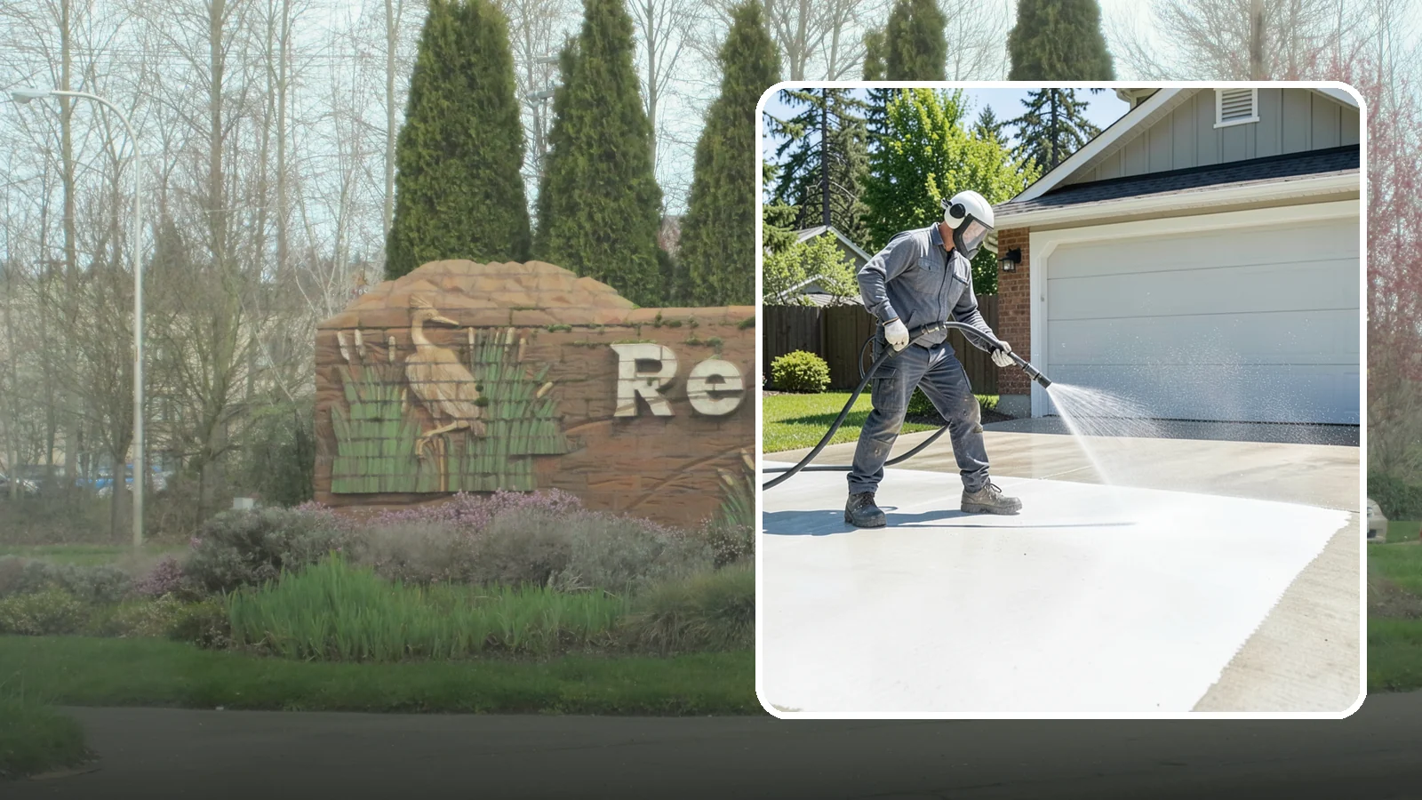 Garage Floor Cleaning in Renton, King County, WA - Deep-clean oil-soaked, dusty garage floors to a bright, safer surface ready for parking or coating.