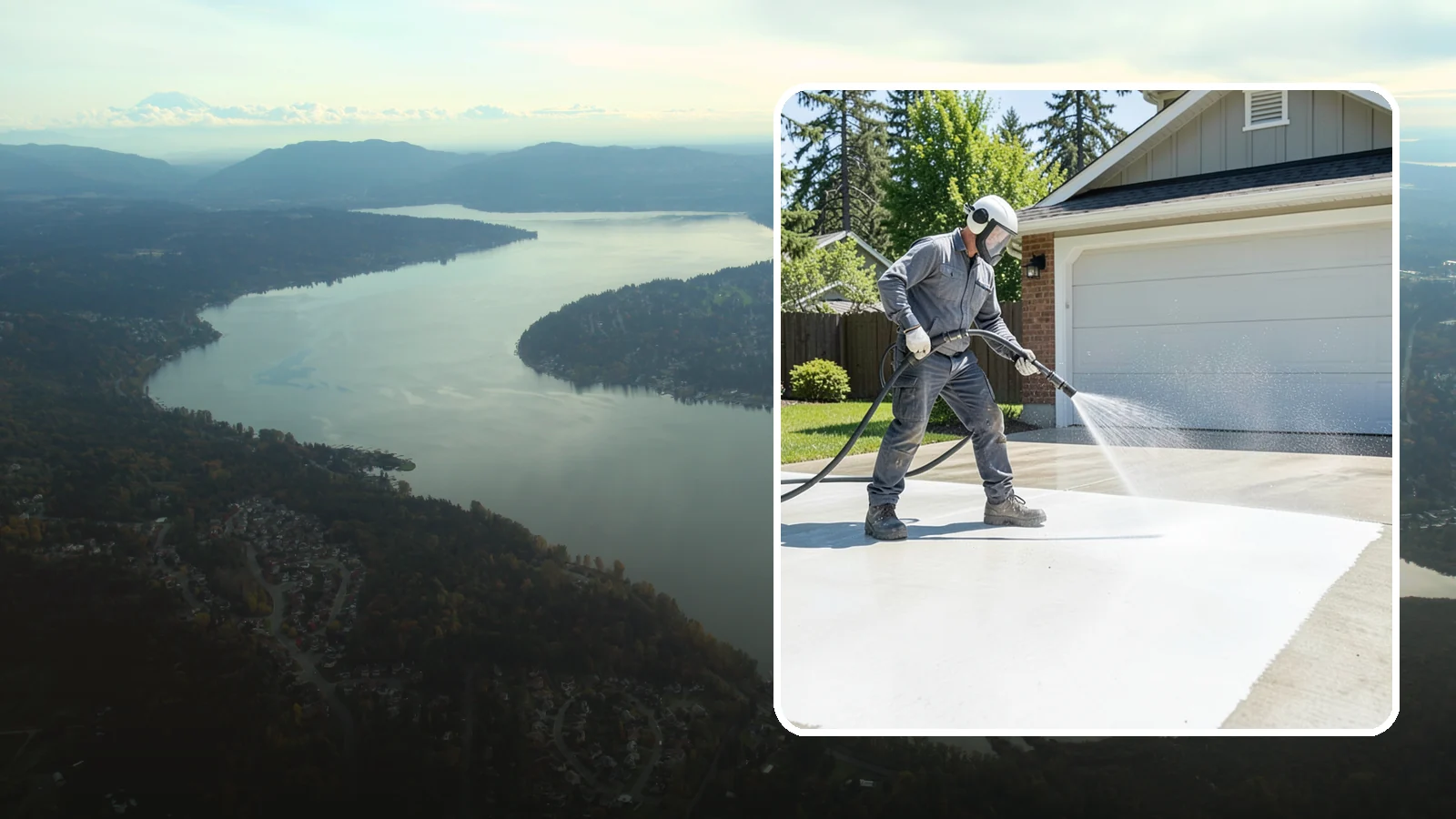 Garage Floor Cleaning in Sammamish, King County, WA - Deep-clean oil-soaked, dusty garage floors to a bright, safer surface ready for parking or coating.