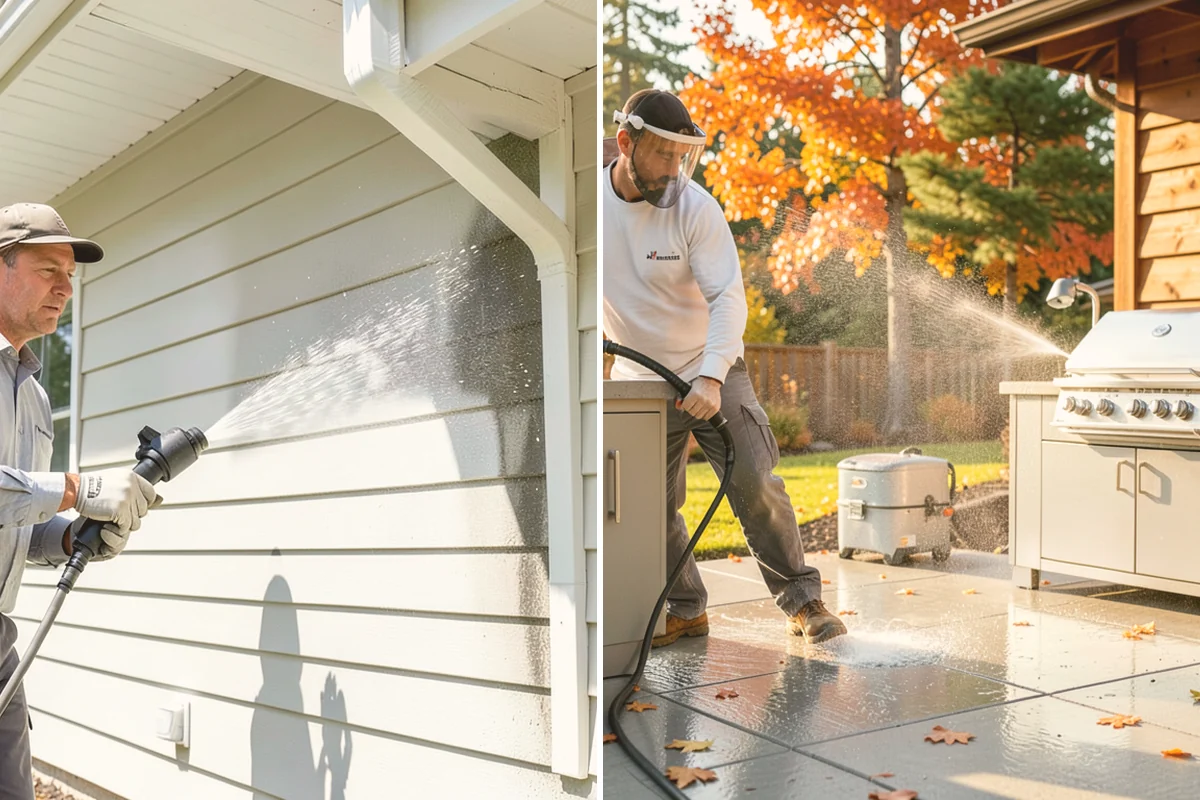 Garage Floor Cleaning in Sammamish, King County, WA - Clear the floor and mask off walls and storage areas