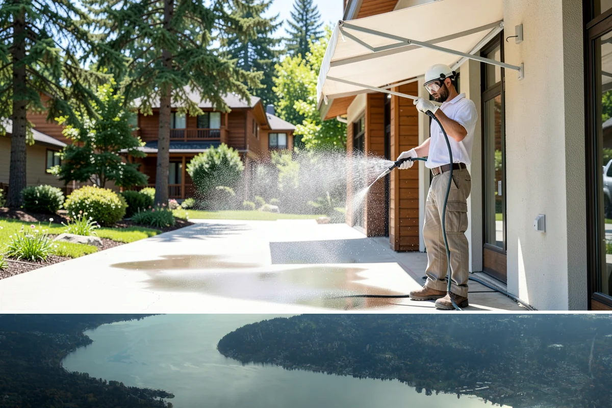 Garage Floor Cleaning in Sammamish, King County, WA - Because a garage floor is sheltered, this service works year-round, though winter is popular when homeowners prep for coating...