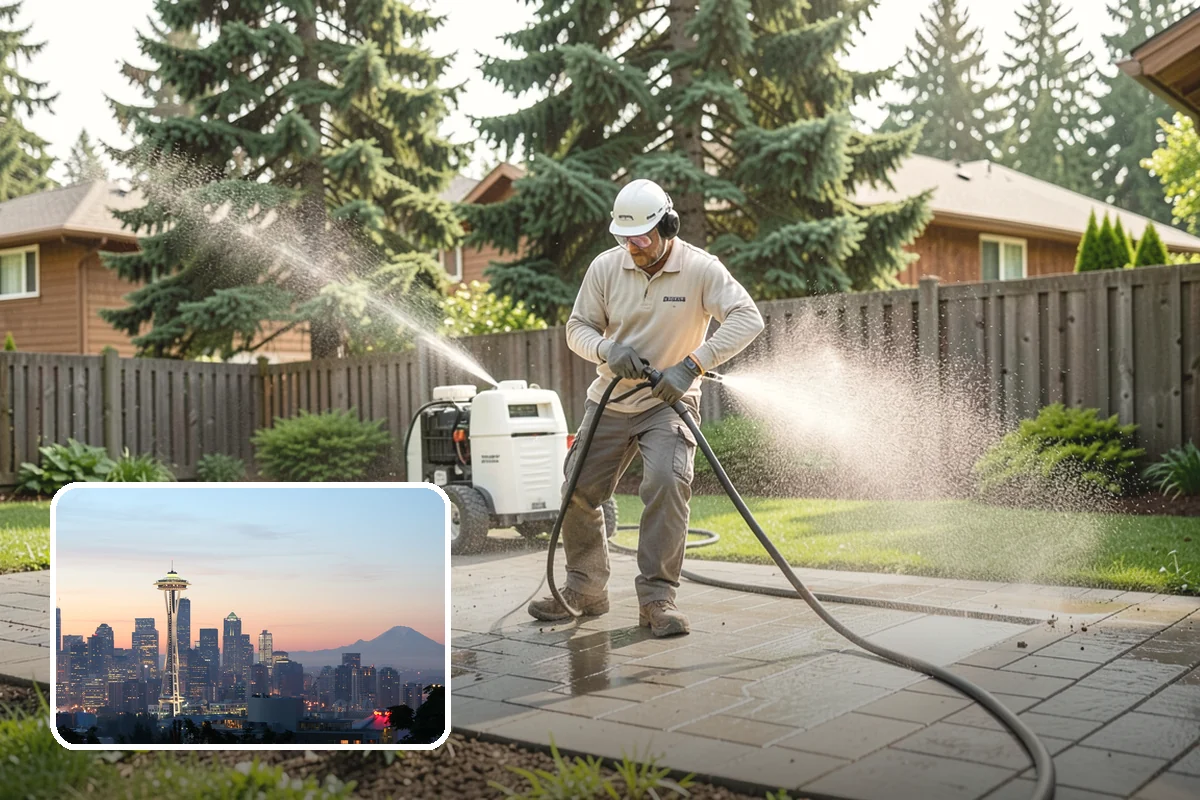 Garage Floor Cleaning in Seattle, King County, WA - Cuts through years of oil, brake dust, and tracked-in road salt